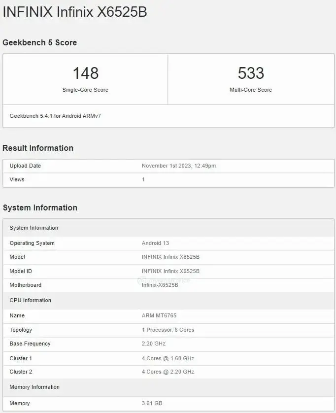 Ahead of its launch, the Infinix Smart 8 Pro makes appearances on GeekBench, Bluetooth SIG, and EEC