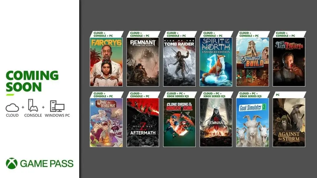 December lineup for Xbox Game Pass announced featuring Far Cry 6, Remnant 2, and more!