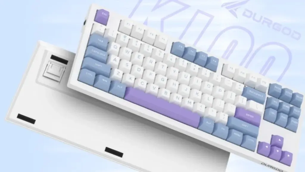 New Durgod K100 Blueberry Keyboard Featuring GASKET and 60-Day Battery Life Unveiled at an Affordable Price of 299 Yuan ($42)