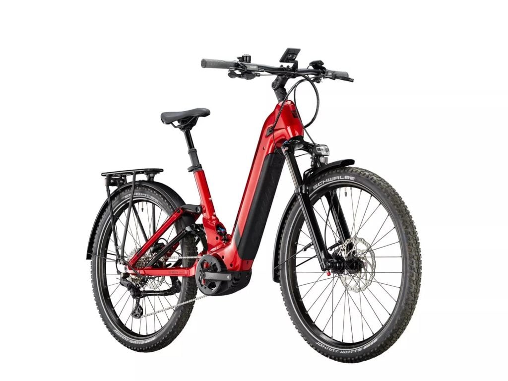Newly Released Conway Cairon SUV FS 4.7 Wave E-Bike Equipped with Suntour Suspension Fork and Fox Shock Absorber in the European Union