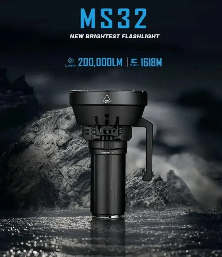 Shedding Light on the Darkness: Introducing the IMALENT MS32, the World's Brightest Flashlight with 200,000 Lumens Luminosity