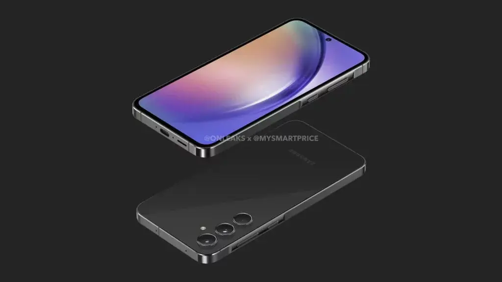 Leaked Renders Reveal Design of Samsung Galaxy A55 from All Angles