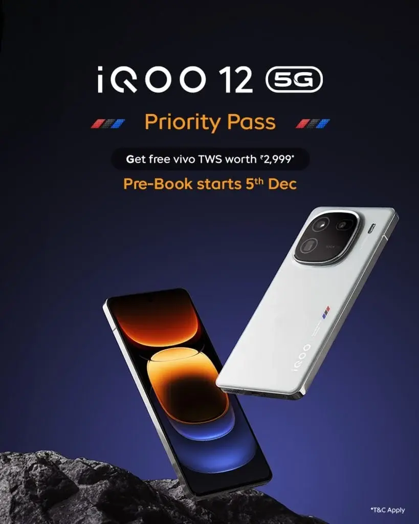 Pre-order for iQOO 12 starts in India, Discover the advantages