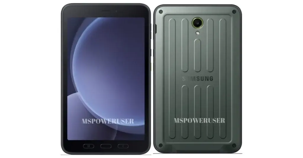 Renders reveal the arrival of Samsung Galaxy Tab Active 5