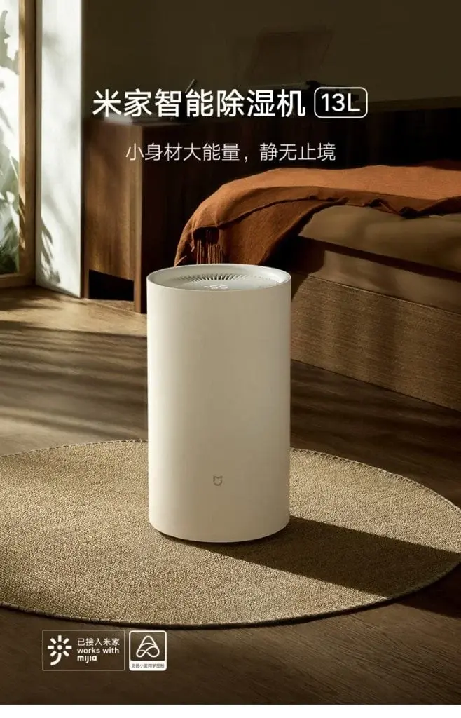 Xiaomi Introduces Mijia Smart Dehumidifier 13L, Ultra-quiet Operation at 35dB, Affordable at 749 Yuan ($105)