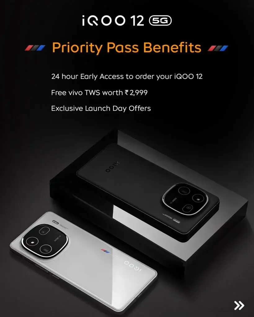 iQOO Introduces Exclusive Priority Pass with Perks for iQOO 12 Users