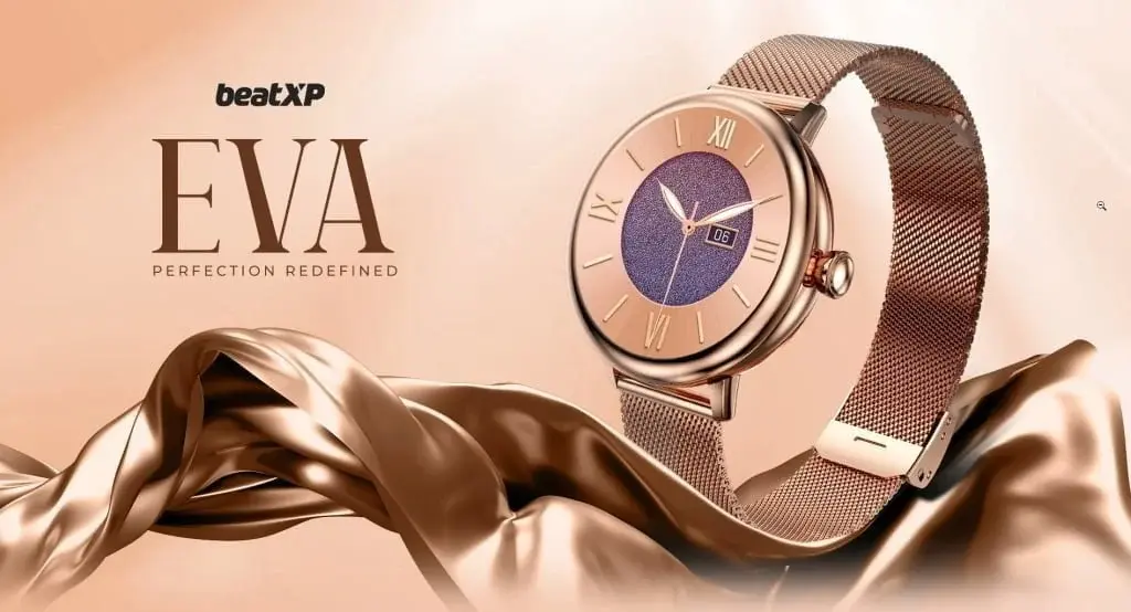 Introducing the beatXP Eva Smartwatch for Women: Featuring a 1.2″ AMOLED Display, Bluetooth Calling, and Advanced Health Functions