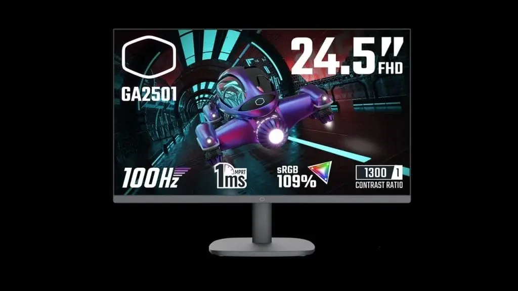 Cooler Master Introduces GA2501 Gaming Monitor: 24.5″ 1080P 100Hz IPS Panel at €110