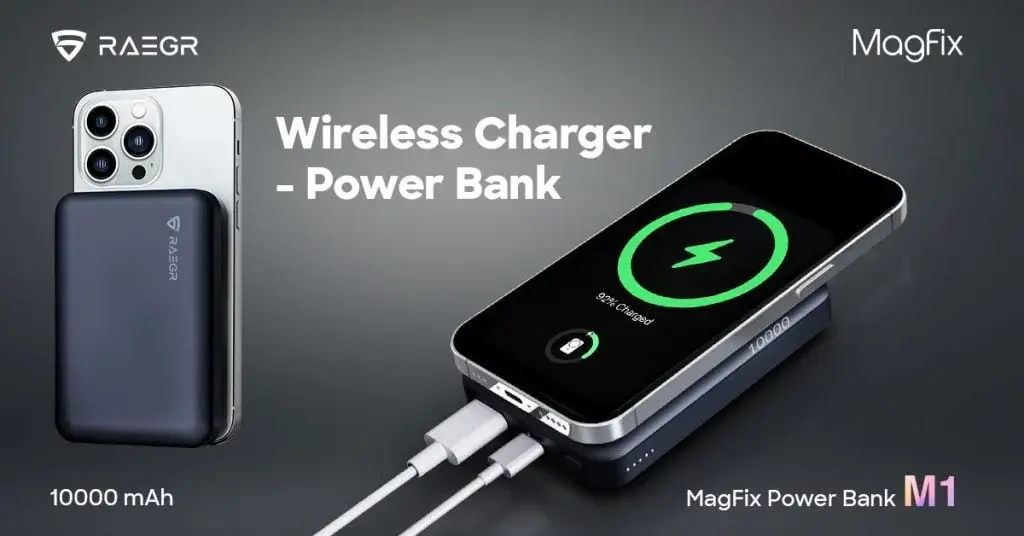 Introducing Raegr Magfix M1: Wireless Power Bank providing MagSafe and Qi Wireless charging support at Rs 1999