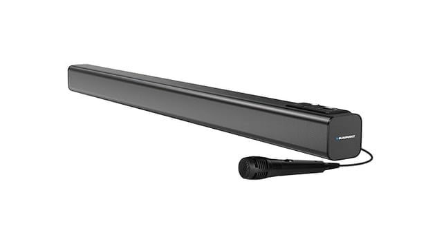 India introduces the Blaupunkt SBA50 soundbar with Bluetooth connectivity, delivering 45W output and a battery life of up to 14 hours.