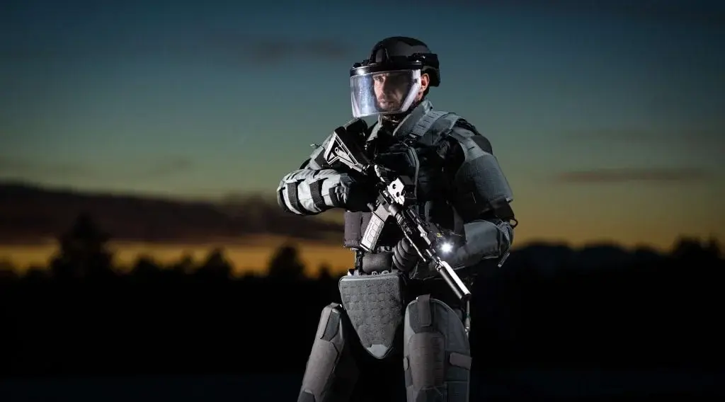 Mehler Protection Unveils ExoM Up-Armoured Exoskeleton for Law Enforcement and Military