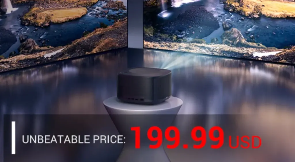 Upgrade your home theatre experience with the Happrun YG491 Netflix Projector now available for just $199.99.