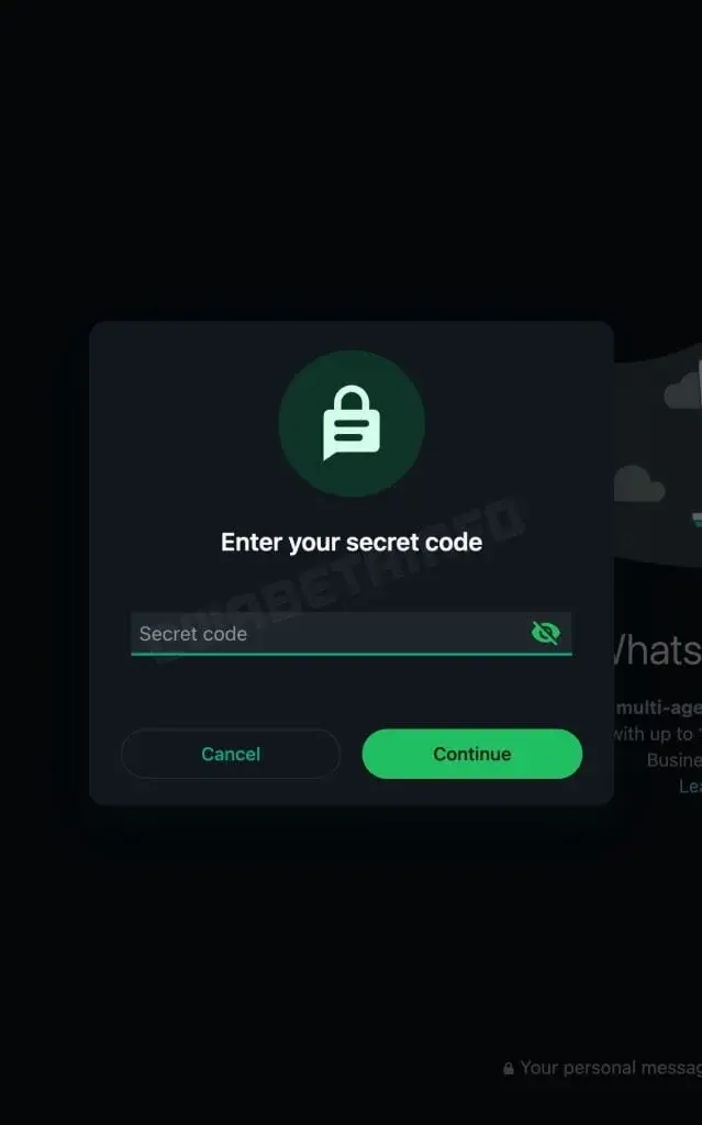 WhatsApp Web Tightens Security with Secret Code for Locked Chats