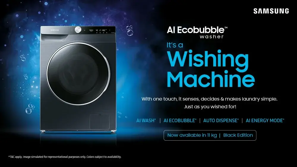 Samsung AI Ecobubble Front Load Washing Machine Launched in India