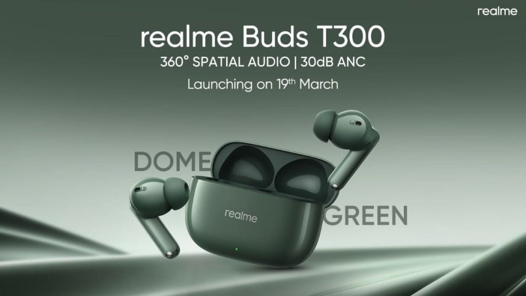 Realme Buds T300 Launches in New Dome Green Color in India