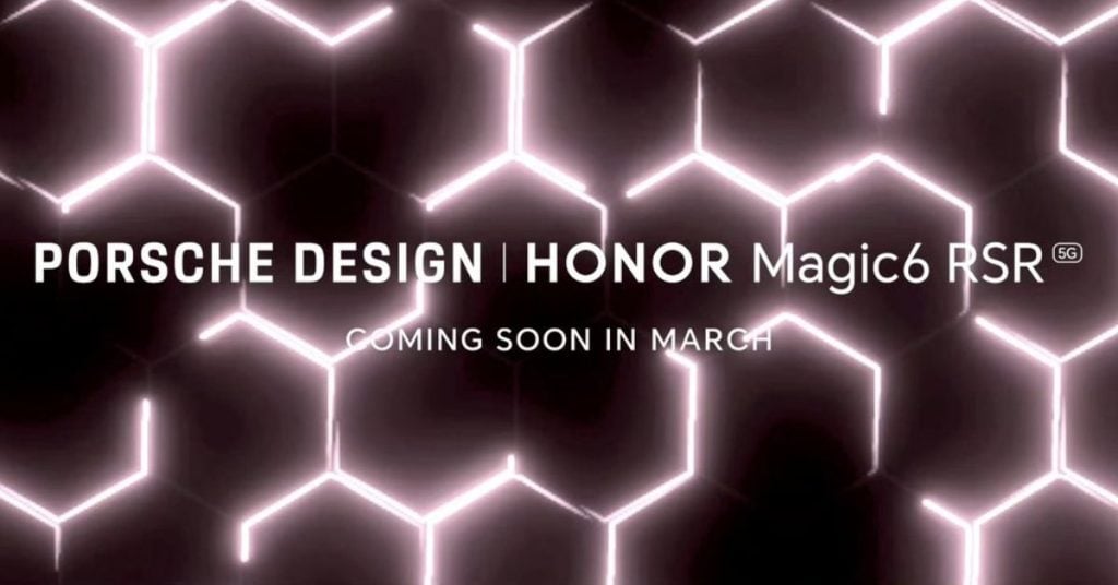 Honor to Unveil Magic 6 RSR Porsche Design on March 18