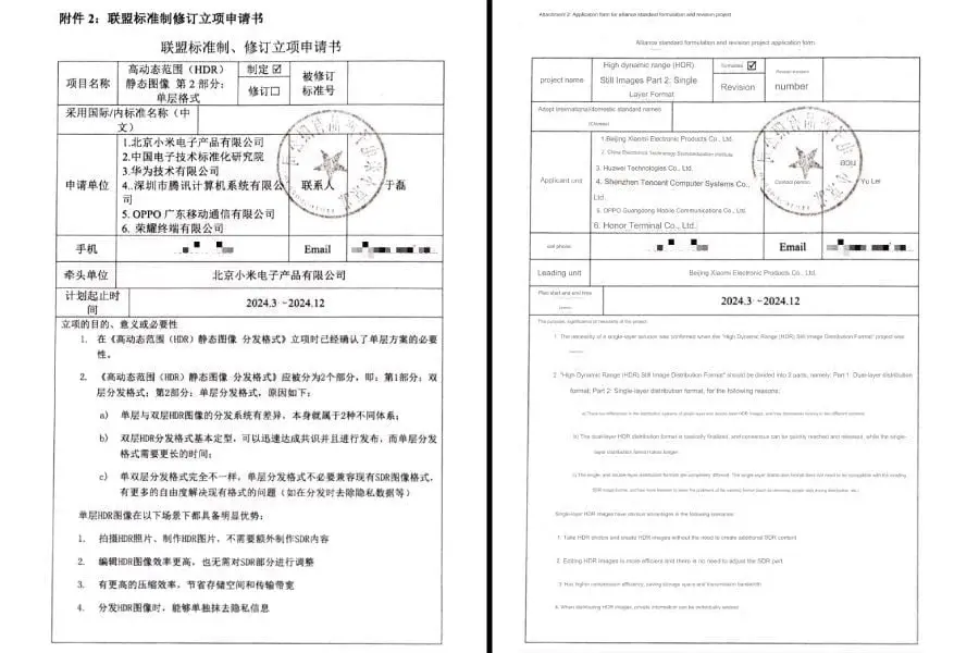 Xiaomi, Huawei, Honor, Oppo Collaborate on New HDR Image Standard, UWA Approval