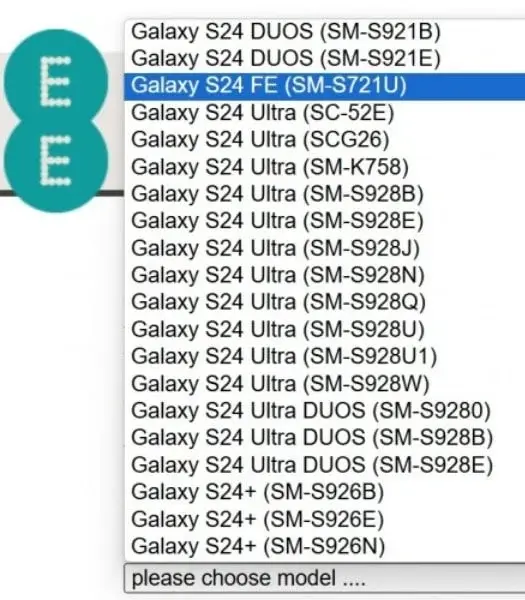 Samsung Galaxy S24 FE UK Carrier Listing Reveals Model Number