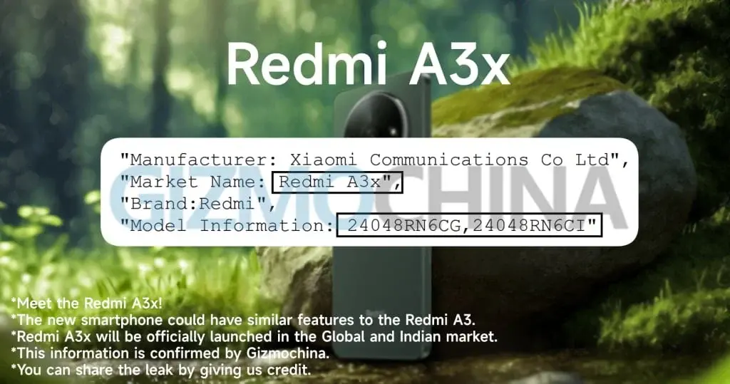 Get Ready for the Upcoming Launch of Redmi A3x!