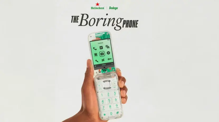 Early 2000s Tech Returns: Heineken x Bodega Boring Phone by HMD