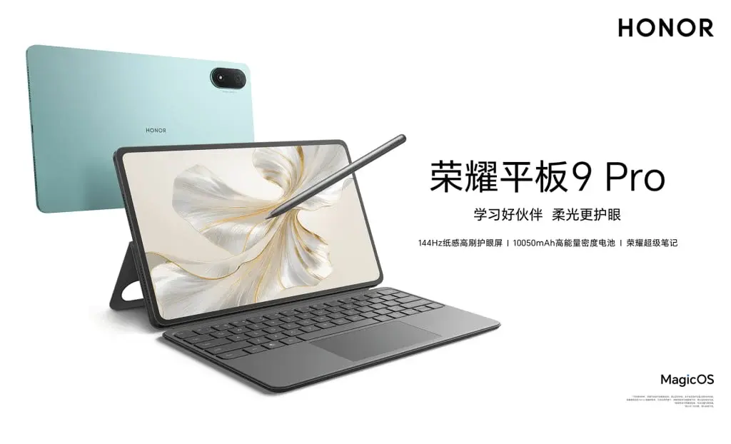 Honor Pad 9 Pro: 12.1" 144Hz Display, Dimensity 8100 SoC