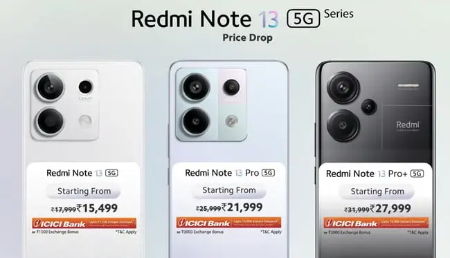 Redmi Note 13 Series Prices Reduced in India