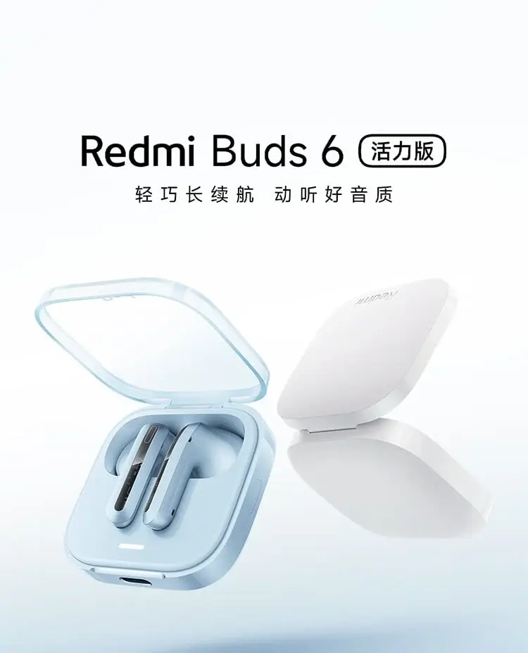 Xiaomi Redmi Buds 6 Active with 14.2mm driver, Bluetooth 5.4