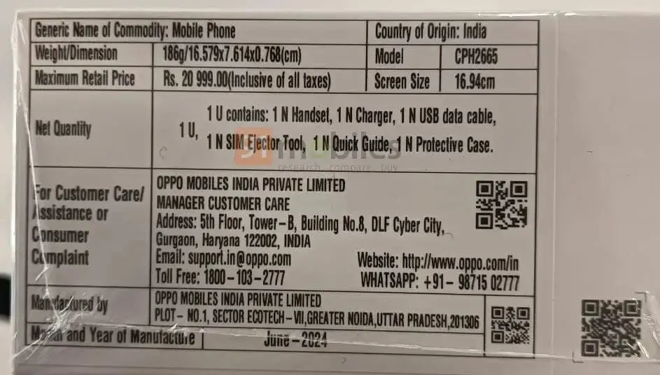 Oppo A3 Pro India: Leaked Images, Specs & Pricing