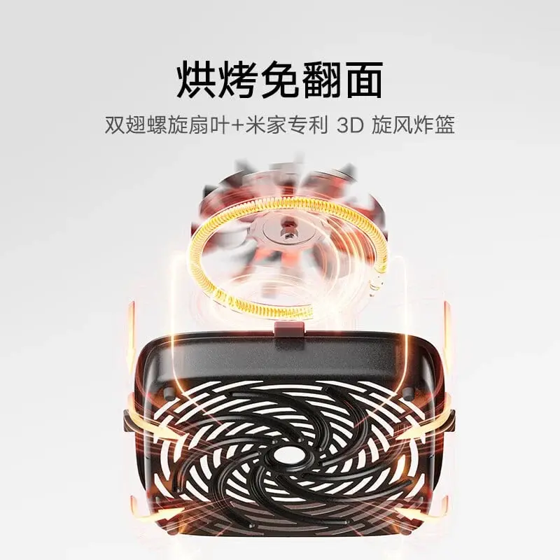 Xiaomi Mijia Air Fryer S1 6L: 360° Airflow, 6.5