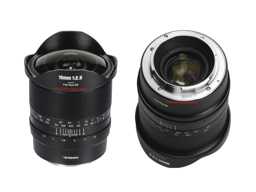 7Artisans 10mm f/2.8 II Full-Frame Fisheye Lens with 185° Angle