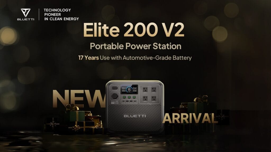 Bluetti Elite 200 V2 Portable Power Station Offers 2,600W Power