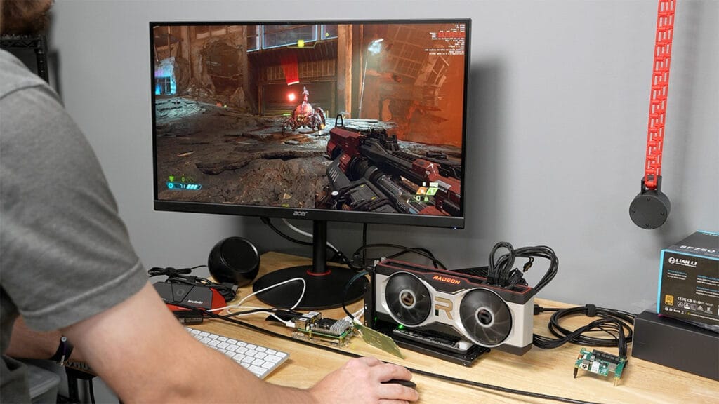 Raspberry Pi 5 Runs Doom Eternal in 4K with AMD GPU