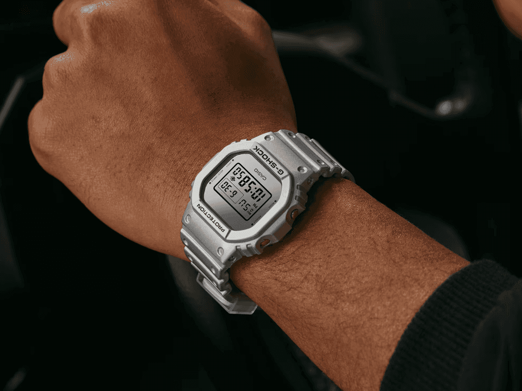 Casio G-Shock DW-5600FF-8 Metallic Silver Under $100