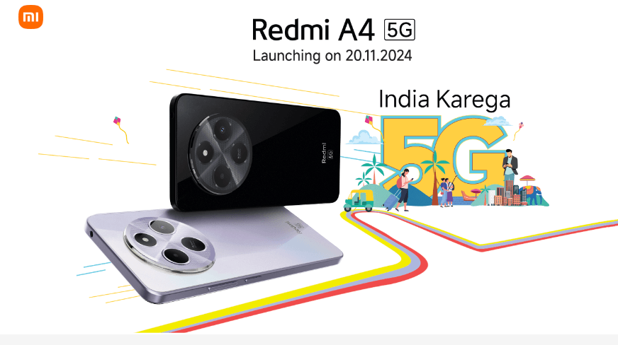 Redmi A4 5G Launching in India on November 20: Affordable Smartphone