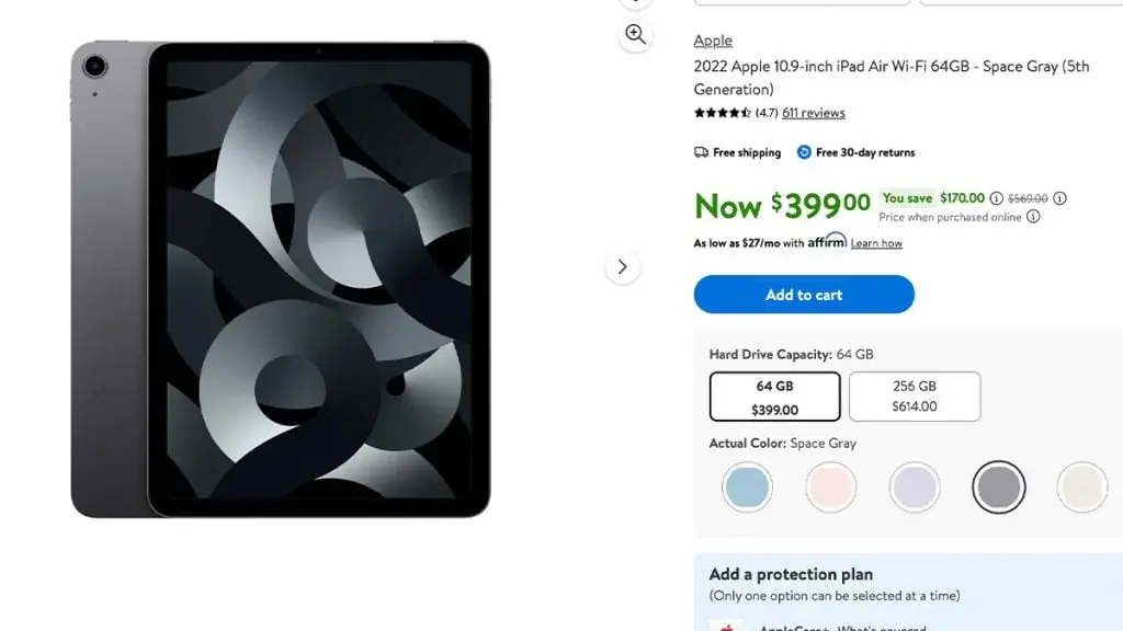 Affordable M1 iPad Air: Big Discounts at Amazon and Walmart