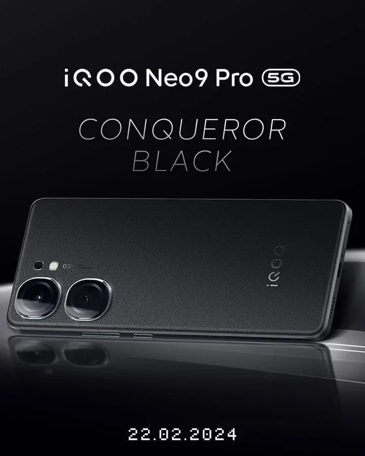 Official Reveal of iQOO Neo 9 Pro’s Conqueror Black Edition