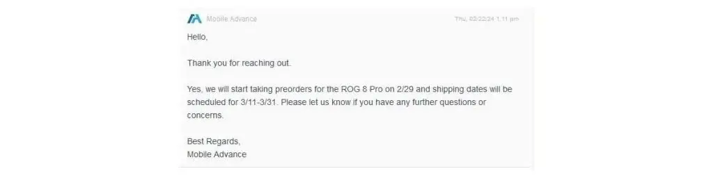 Asus ROG Phone 8 Pro US Pre-Order and Shipping Dates Revealed