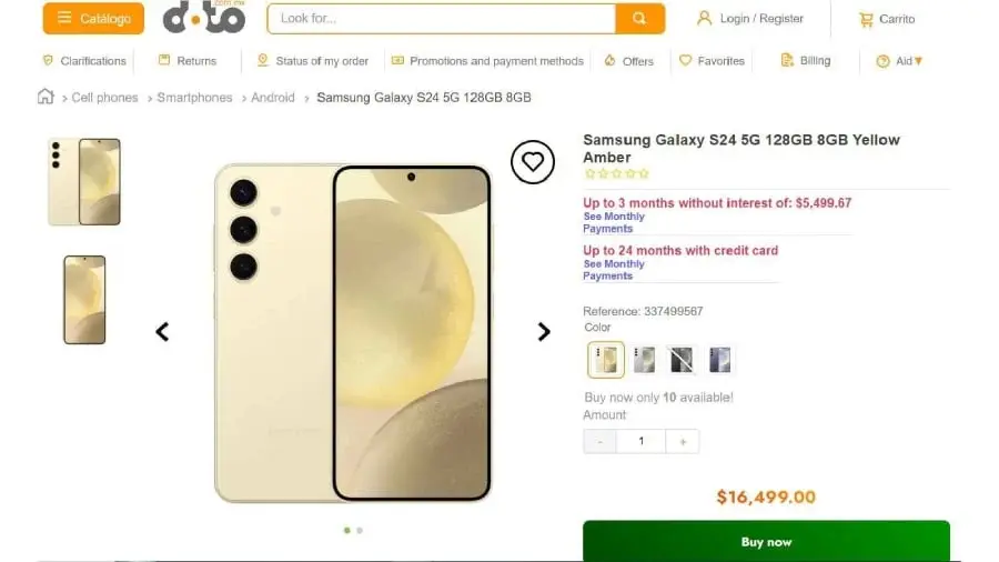 Price for Galaxy S24 leaked as Mexican retailer lists it