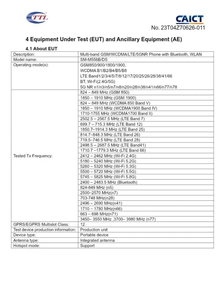 FCC Confirms Samsung Galaxy M55 5G Arrival with 45W Charger