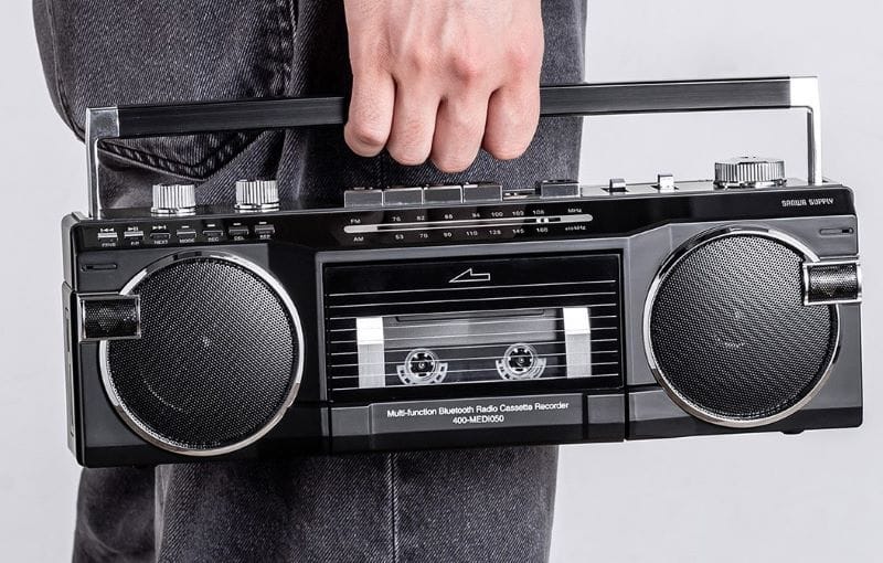 Sanwa Supply Launches Boombox with Cassette-to-MP3 and Bluetooth