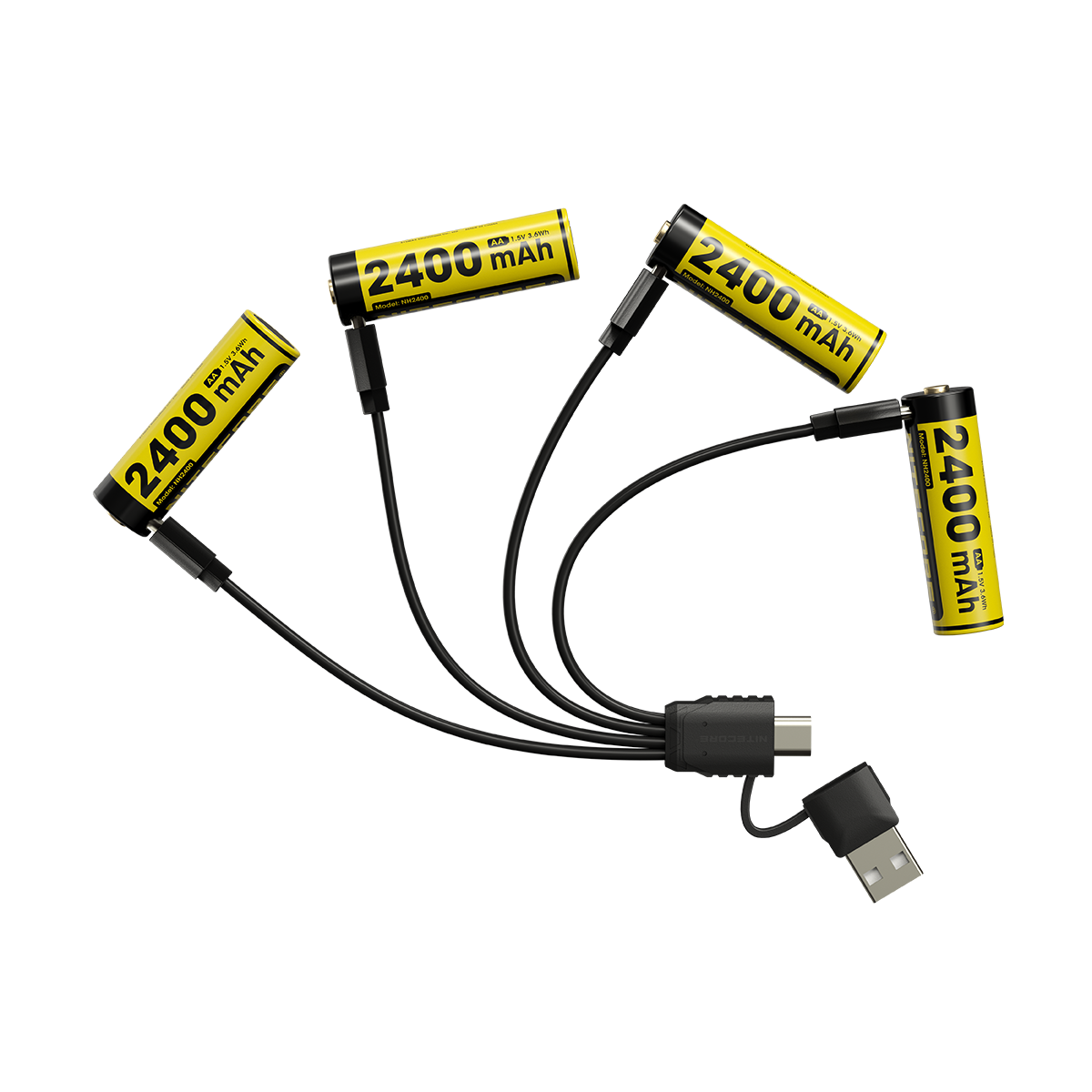 Nitecore Unveils 1.5V Rechargeable AA Batteries with USB-C