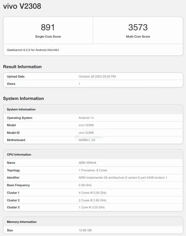 Vivo X100 and X100 Pro Global Models Emerge on Geekbench