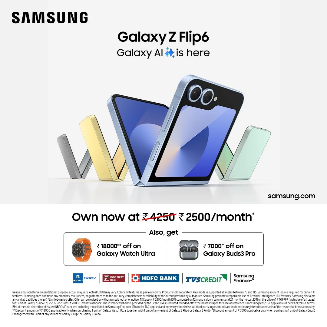 Samsung Galaxy Z Fold 6 & Z Flip 6 Festive Offers Now Available