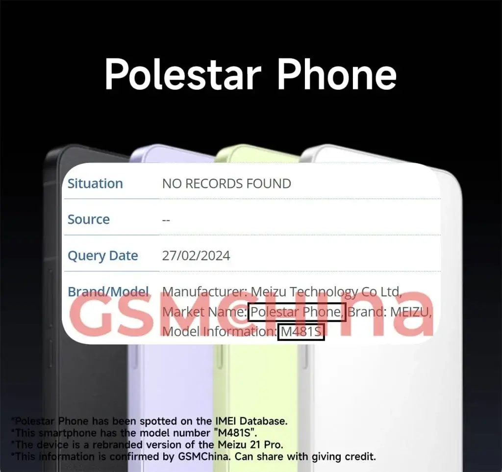 Introducing the Polestar Phone: A Meizu 21 Pro Clone