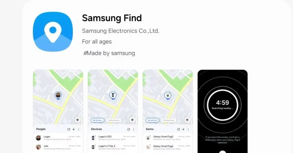 Galaxy users can now access Samsung Find, the upgraded replacement for SmartThings Find from Samsung