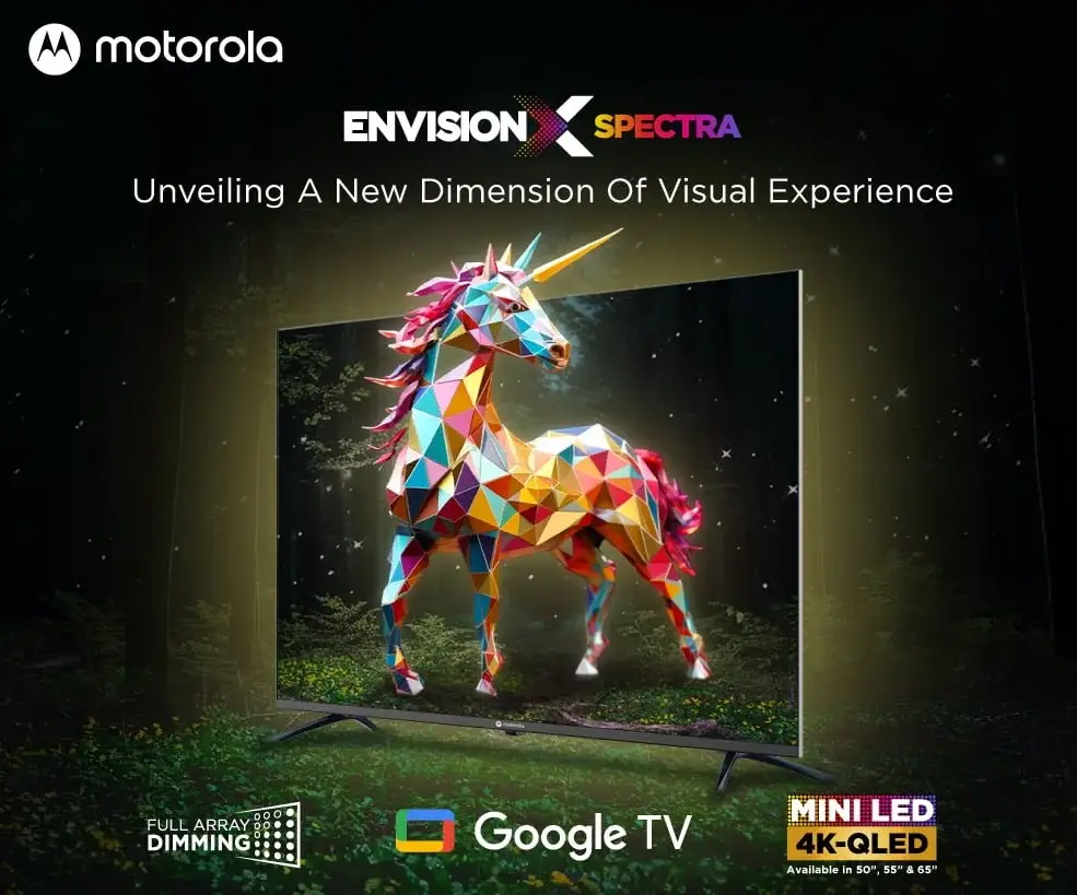 Motorola Launches EnvisionX Spectra Mini LED TV in India