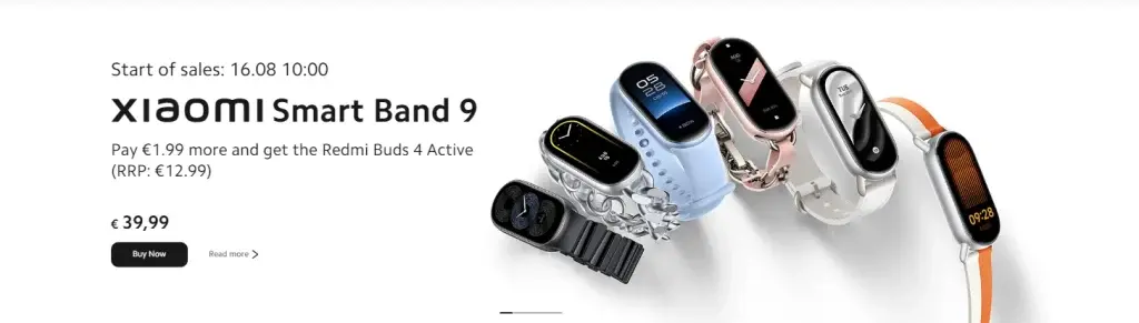 Xiaomi Smart Band 9 Launches in Europe on August 16 for €40