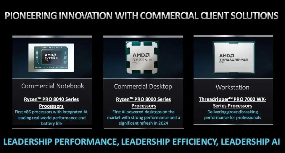 AMD Launches New Ryzen PRO CPUs Featuring Zen 4, RDNA 3