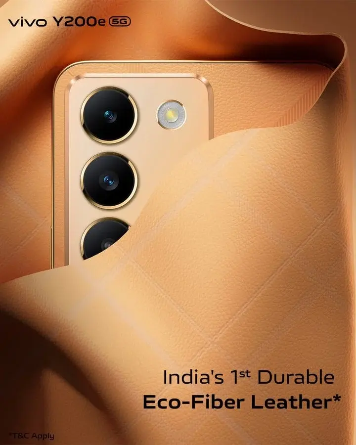 Vivo Y200e: India’s First Eco-Fiber Leather Design Feature