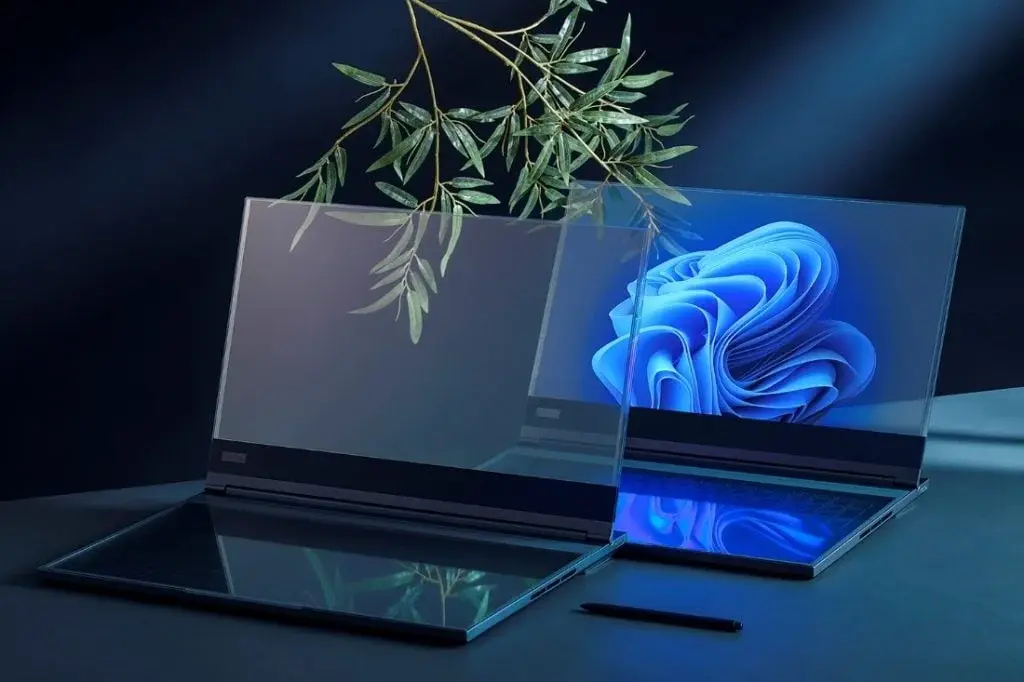 MWC 2024: Lenovo ThinkBook Concept with Transparent Display Technology